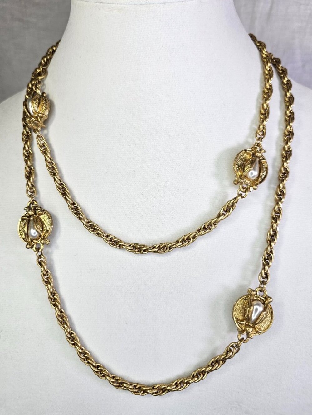 CAbi #2126 The Buzz Bee Honeybee Convertible Necklace Bracelet Set Gold Tone